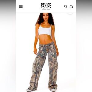 Revive Denim Amelia Cargo Pant, Size 26
